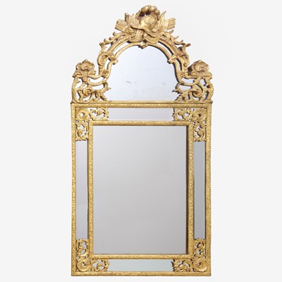 Lot 299 - Régence Giltwood Border Glass Mirror
