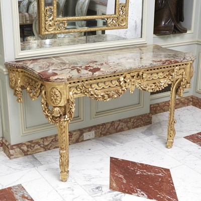 Lot 344 - Louis XVI Giltwood Console
