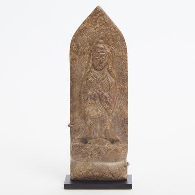 Lot 133 - Chinese Carved Stone Votive Plaque
