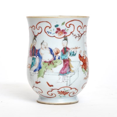 Lot 108 - Chinese Export Enameled Porcelain Mug