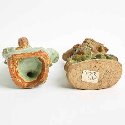 Lot 98 - Four Chinese Figural Pottery Sculptures