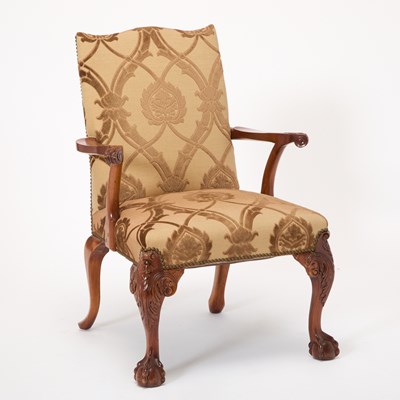 Lot 530 - George II Style Mahogany Library Chair