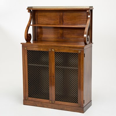 Lot 189 - Regency Brass-Mounted Rosewood Chiffonier