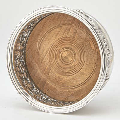 Lot 98 - Pair of English Sterling Silver Bottle Coasters