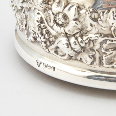 Lot 98 - Pair of English Sterling Silver Bottle Coasters