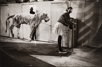 Lot 186 - Louis Faurer, Barnum and Bailey dressing rooms, Madison Square Gardens, N.Y., N.Y., 1950
