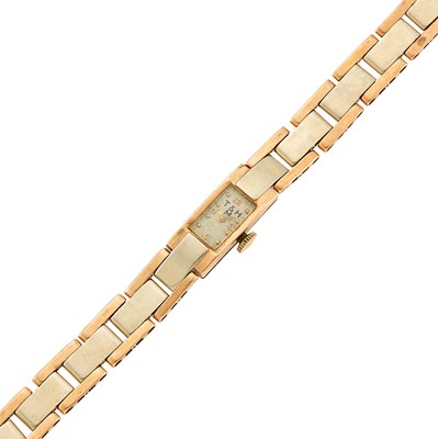 Lot 2070 - Trabert & Hoeffer, Mauboussin Lady's Two-Color Gold Wristwatch