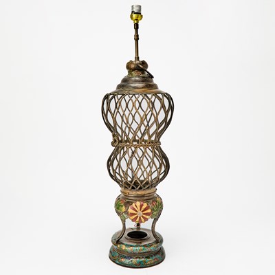 Lot 135 - Chinese Cloisonne Lamp