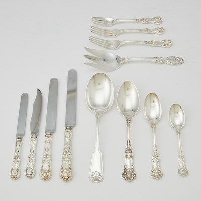 Lot 40 - Tiffany & Co. Sterling Silver 'English King' Pattern Part Flatware Service
