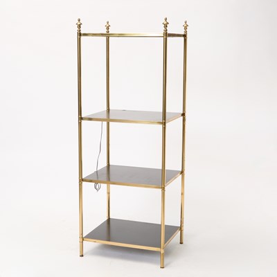 Lot 569 - Brass and Acrylic Étagère