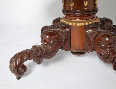 Lot 58 - Regency Style Parcel-Gilt Mahogany Dining Table