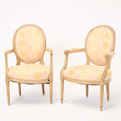 Lot 327 - Pair of Louis XVI Fauteuils
