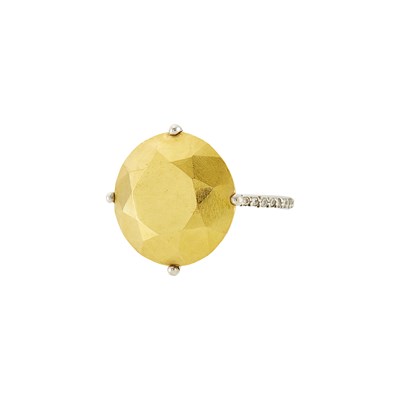 Lot 2029 - Platinum, Gold and Diamond Ring