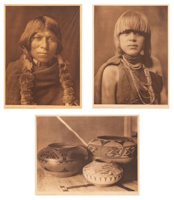 Lot 170 - Edward Sherrif Curtis, three photogravures from the North American Indian Portfolio.
