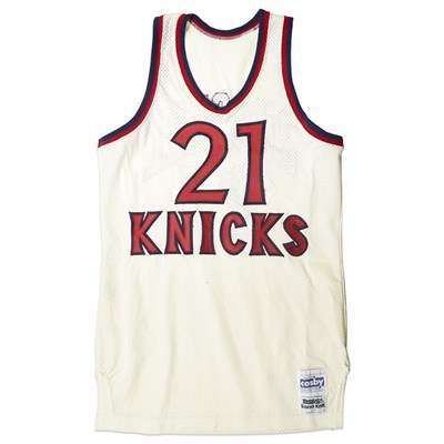 Lot 1053 - RUSSELL, CAMPY New York Knicks Jersey