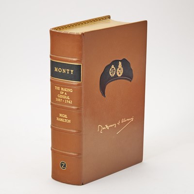 Lot 203 - Finely bound by Zaehnsdorf and signed by Montgomery of Alamein