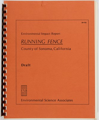 Lot 284 - The first Environmental Impact Report for an artwork, signed by Christo
