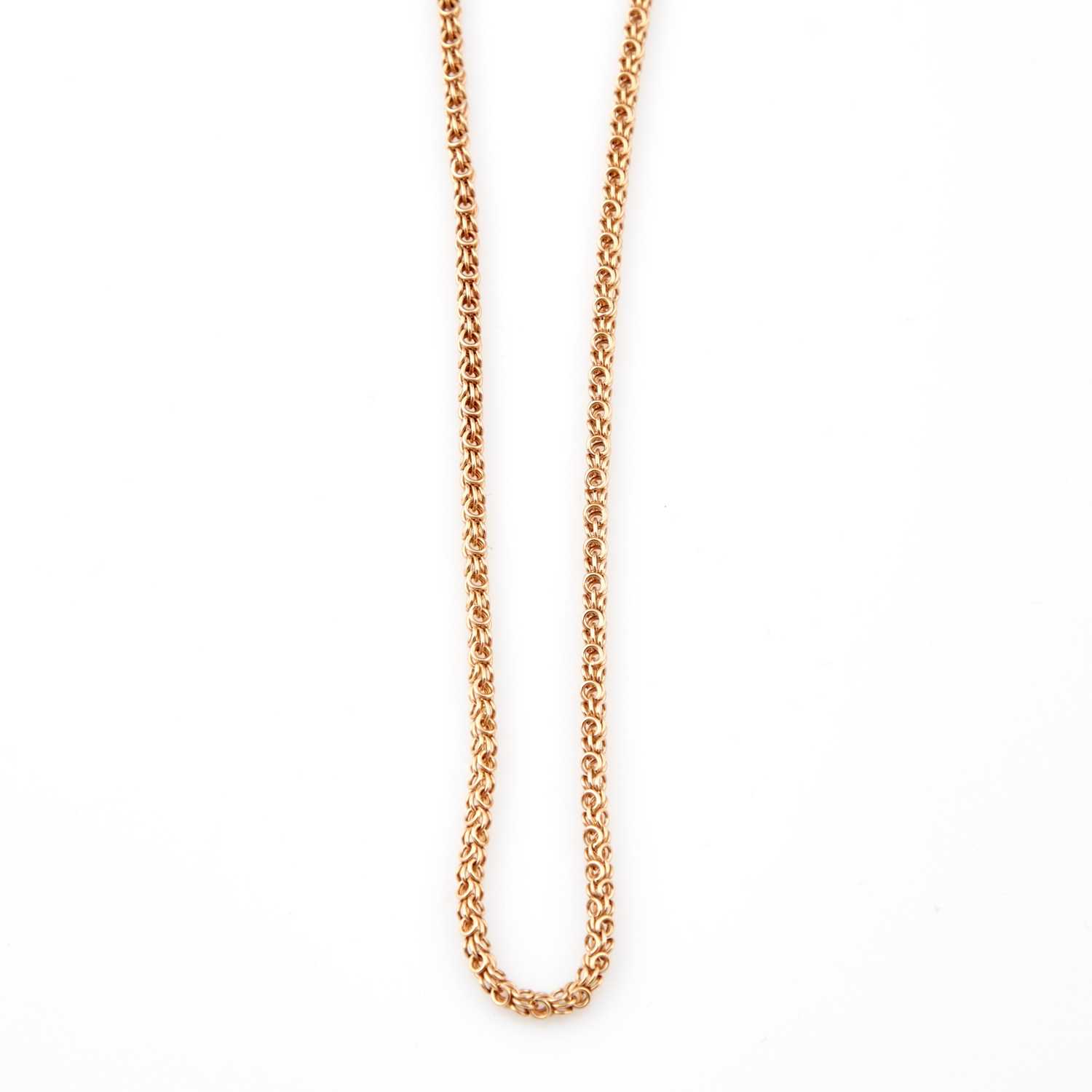 Lot 241 - Gold Neck Chain, 14K 6 dwt.