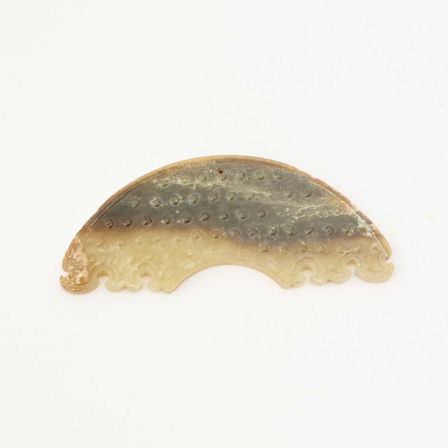 Lot 514 - A Chinese Archaistic Jade Carving
