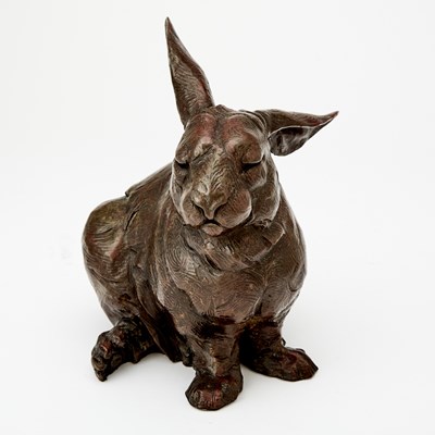 Lot 378 - Dan Ostermiller, Patinated Bronze Rabbit