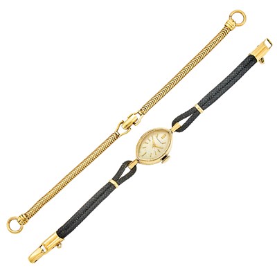 Lot 1312 - Hamilton Lady's Gold Wristwatch
