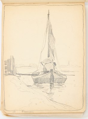 Lot 294 - The sketchbook of an American artist in Holland in 1906/7