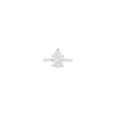 Lot 1133 - Silver and Diamond Ring