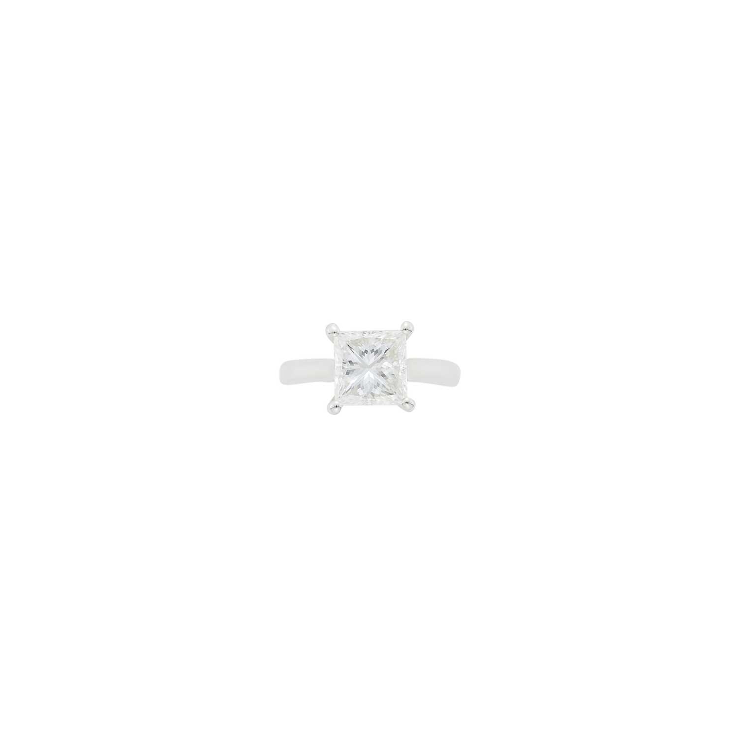 Lot 84 - Silver and Diamond Ring