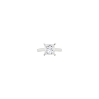 Lot 1136 - Silver and Diamond Ring