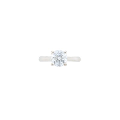 Lot 1069 - Silver and Diamond Ring