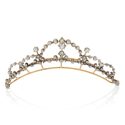 Lot 1062 - Belle Epoque Gold, Silver and Diamond Tiara