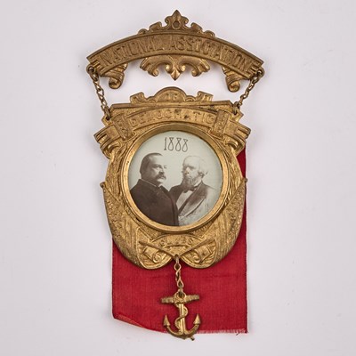 Lot 1031 - Political Collectibles: Cleveland & Thurman Large SIze Ferrotype