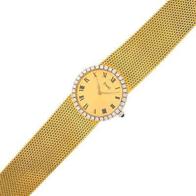 Lot 1086 - Piaget Gold and Diamond Wristwatch