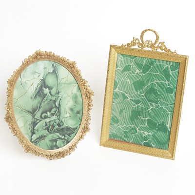 Lot 555 - Two French Louis XVI Style Gilt Metal Picture Frames