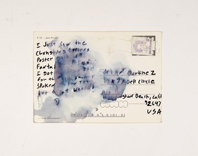 Lot 2 - An excellent series of postcards sent from Quentin Tarantino during the writing of Pulp Fiction