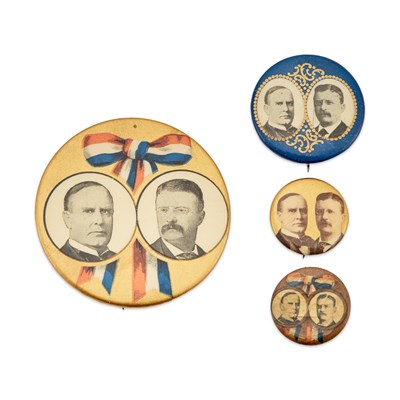 Lot 1021 - Political Collectibles: Roosevelt and McKinley Group