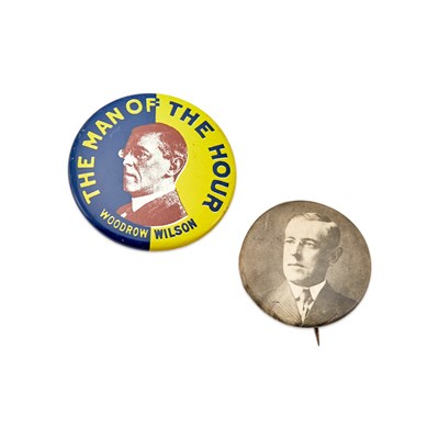 Lot 1037 - Political Collectibles: Woodrow Wilson Pin Backs
