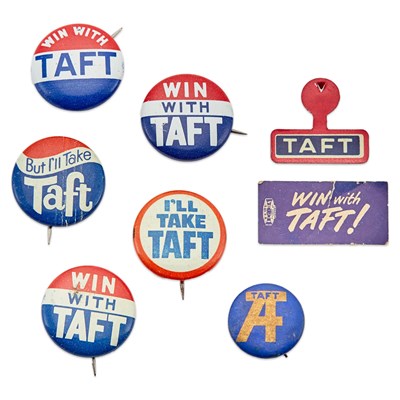 Lot 1036 - Political Collectibles: Howard Taft Memorabilia Group
