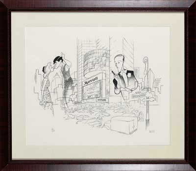 Lot 519 - A signed Hirschfeld depicting Julie Andrews