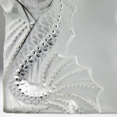 Lot 336 - Lalique Molded Glass Masque de Femme Plaque