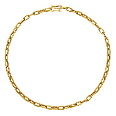 Lot 2086 - Gold Chain Link Necklace