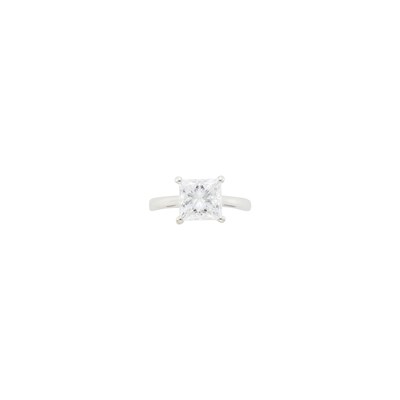 Lot 1019 - Silver and Diamond Ring