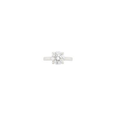 Lot 1160 - Silver and Diamond Ring