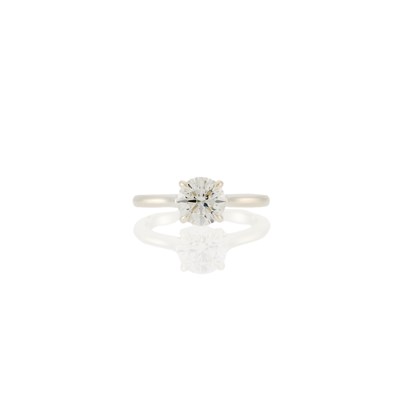 Lot 1071 - Silver and Diamond Ring