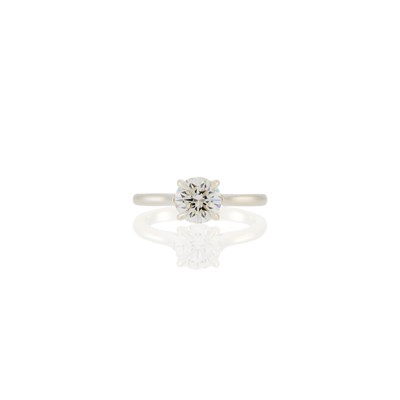 Lot 1092 - Silver and Diamond Ring