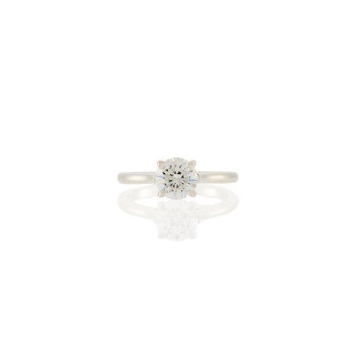 Lot 1074 - Silver and Diamond Ring