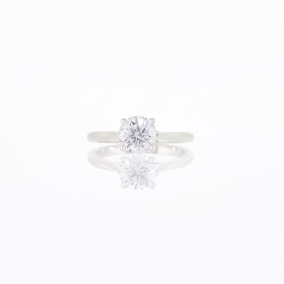Lot 1078 - Silver and Diamond Ring