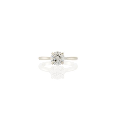 Lot 1088 - Silver and Diamond Ring