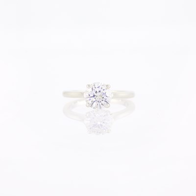 Lot 163 - Silver and Diamond Ring