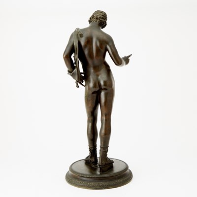 Lot 586 - Italian Patinated Bronze Figure of Narcissus